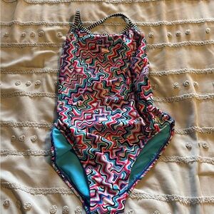 Women’s Speedo “uglies” Multicolor Wave-Print One-Piece Swimsuit